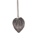sterling silver peperomia leaf necklace 1