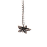 sterling silver floral succulent necklace 3
