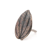 bronze peperomia shield ring