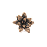 bronze floral succulent ring 3