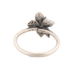sterling silver floral succulent ring 7