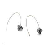 sterling silver ninebark seed pod wishbone earrings 2