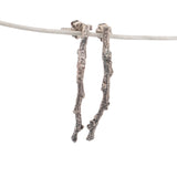 sterling silver short twig earrings 1