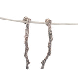 sterling silver short twig earrings 1