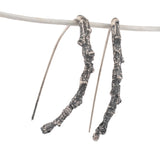 sterling silver short twig earrings 3
