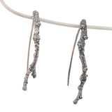sterling silver short twig earrings 2