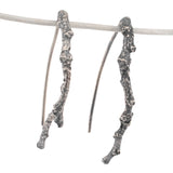 sterling silver short twig earrings 2