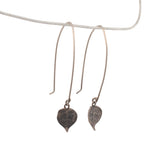 sterling silver string of hearts wishbone earrings 3