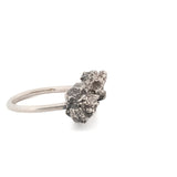 sterling silver horizontal tree bark ring 1
