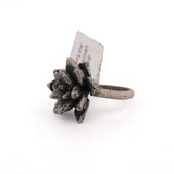 sterling silver floral succulent ring 7