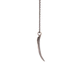 sterling silver small peperomia leaf necklace