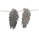 sterling silver grass earrings