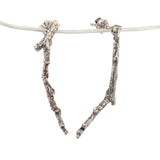 sterling silver medium twig earrings 3
