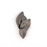 sterling silver peperomia leaves brooch pin