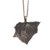 sterling silver large senecio spearhead succulent necklace