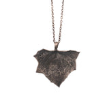 sterling silver large senecio spearhead succulent necklace
