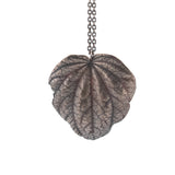 sterling silver peperomia leaf necklace 4