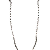 sterling silver dried catkin trio necklace