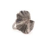 sterling silver geranium leaf ring 2