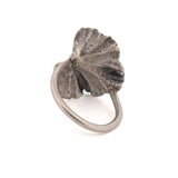sterling silver geranium leaf ring 2