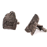 sterling silver tree bark cufflinks 2
