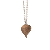 bronze string of hearts necklace 4