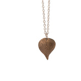 bronze string of hearts necklace 4