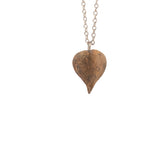bronze string of hearts necklace 4