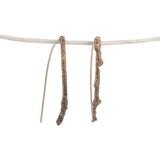 bronze short twig earrings