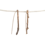 bronze short twig earrings