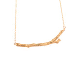 gold vermeil twig necklace 2