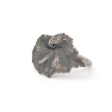 sterling silver begonia leaf ring