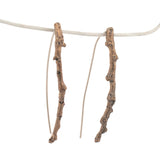 bronze twig earrings