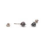 sterling silver ninebark seed pod post earrings 2