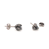 sterling silver ninebark seed pod post earrings 2