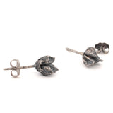 sterling silver ninebark seed pod post earrings 2