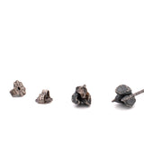 sterling silver ninebark seed pod post earrings 1