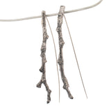sterling silver long twig earrings 2