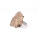 bronze geranium leaf ring