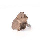 bronze geranium leaf ring