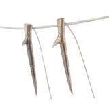 sterling silver locust thorn earrings 1