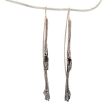 sterling silver willow twig earrings