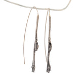 sterling silver willow twig earrings