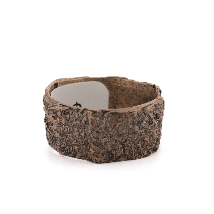 bronze bark band ring