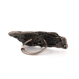 sterling silver horizontal tree bark ring 3