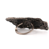 sterling silver horizontal tree bark ring 3