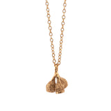 gold vermeil eucalyptus seed pod bunch necklace 2