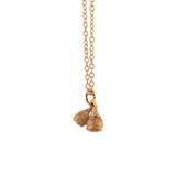 gold vermeil eucalyptus seed pod bunch necklace 2