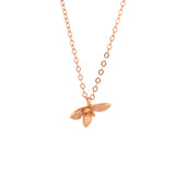 rose gold vermeil floral succulent necklace 2