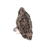 sterling silver vertical tree bark ring 5